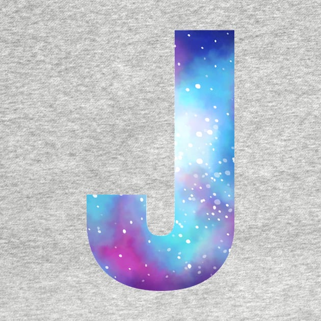 Letter J galaxy by PanyaCreative